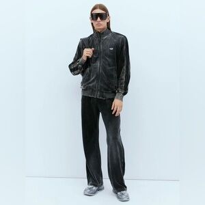 DIESEL S-Raband Track Jacket In Black Size M